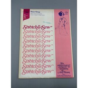 Vtg 1967 Stretch &‎ Sew Basic Dress Pattern 1500  Ann Person Sizes 28 to 42